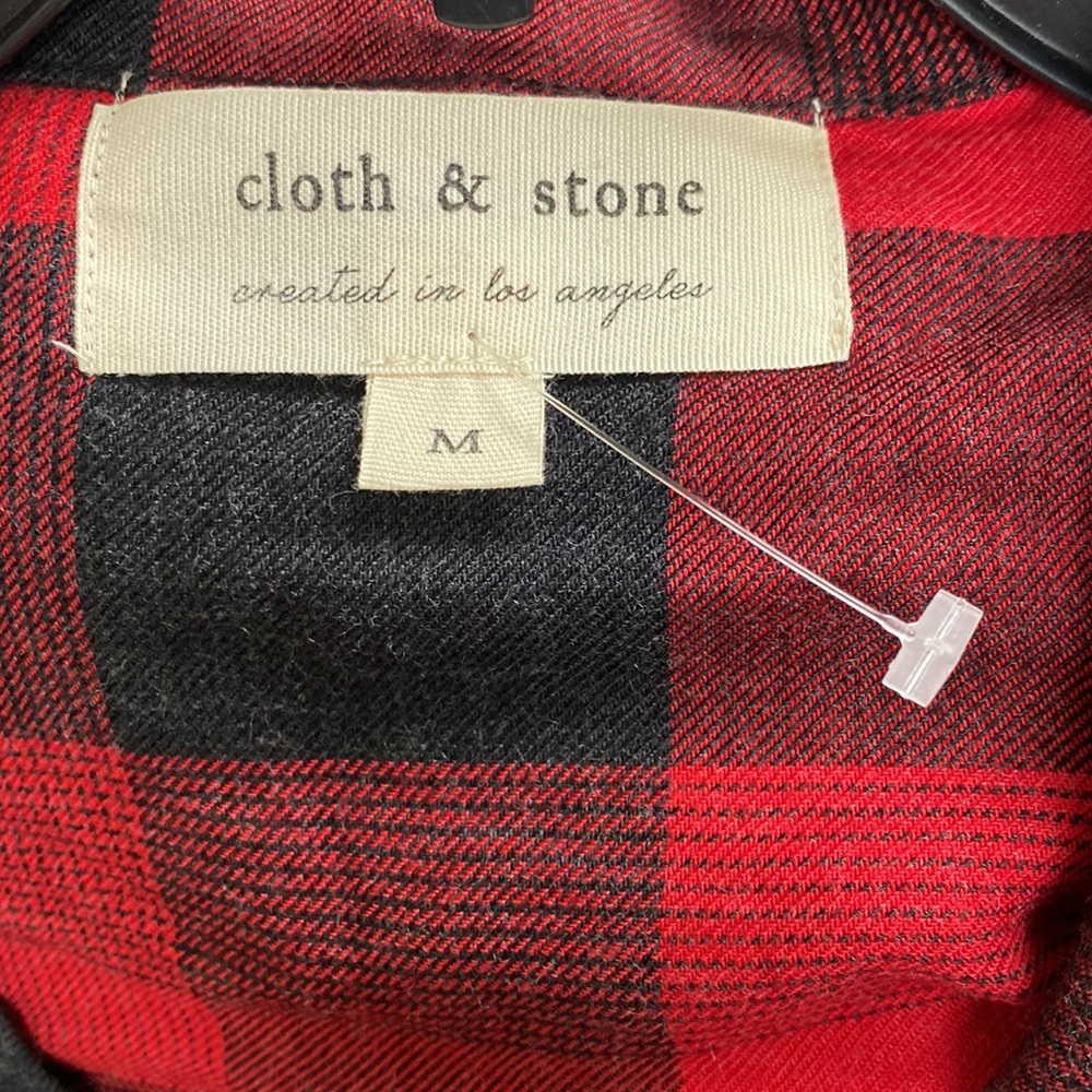 Cloth & Stone Red Butter Soft Buttondown Shirt Ne… - image 7